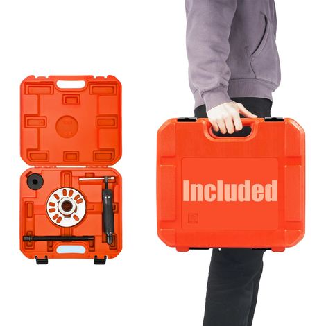 Kit di attrezzi idraulici per la rimozione del mozzo ruota, capacità 10 tonnellate, compatibile con cerchi a 4/5 fori, dimensioni 39 x 35 cm, impugnatura ergonomica, circonferenza vite 96-125 mm (1/5)