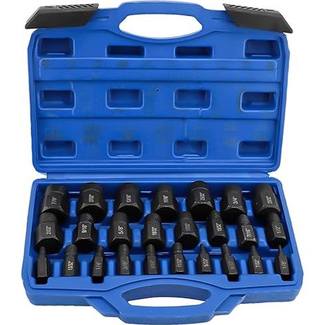 25 Pièces Extracteur de Vis Ecrou Antivol, Extracteur de Vis Cassée Haute Dureté, Extracteur de Goujon Multifonctionnel pour Enlever Les Boulons, Rouillés Et Arrondis (1/5)