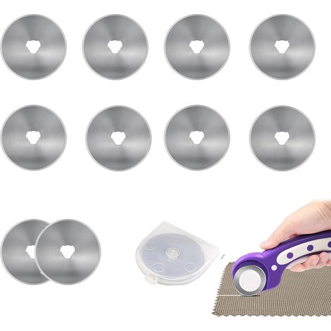 lames de cutter rotatif universelles de 28 mm, lames de rechange universelles avec étui de rangement 28 mm, 28 mm (1/5)