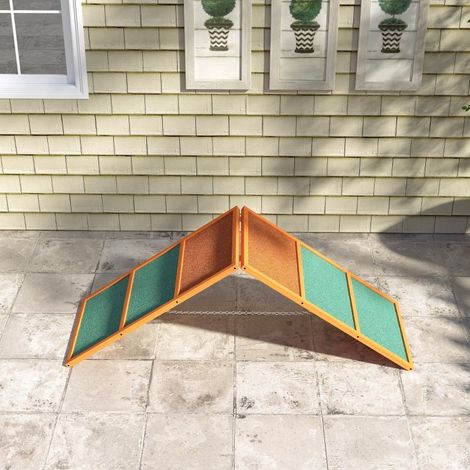 Rampa de agilidad para perros plegable, regulable, antideslizante, 173 x 59 x 66 cm OKMYHOME (1/5)