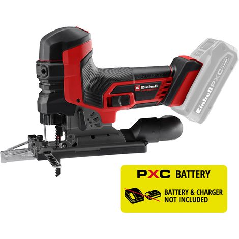 Einhell Professional Akku-Stichsäge TP-JST 18/135 Li BL Power X-Change (18 V, 135 mm Schnitttiefe in Holz, 26 mm Hubhöhe, Brushless, T-Style-Griff, 3x Sägeblatt, ohne Akku) (1/5)