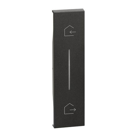 BTICINO Cover illuminabile simbolo “Entra & Esci” Living Now Nero