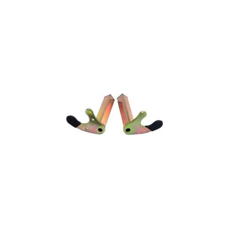 2 Pcs Adaptateurs de Béquille Moto pour Roue Arrière, Supports en V pour Béquille Moto Universelle (Tube carré en forme de U) (1/5)