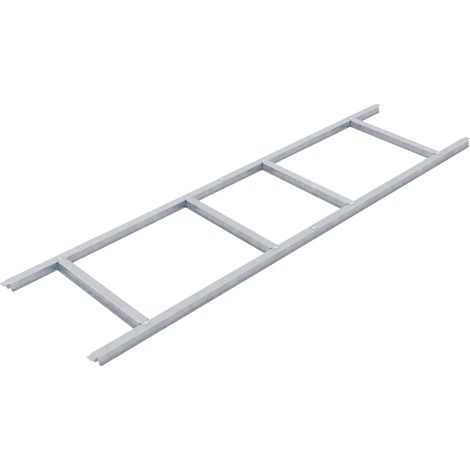 Pergart Fundamentbodenrahmen für Gerätehaus "Köln II 64", "Düsseldorf II 64", aluminium blank, 98 x 184 x 2,6 cm