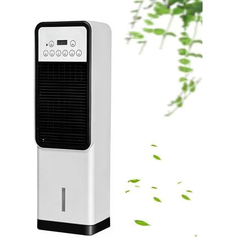 Climatiseur portable 3 en 1 ,  ventilateur rafraîchissant ,  refroidisseur d'air évaporatif ,  avec réservoir d'eau de 1 , 2 L ,  4 modes et 3 vitesses ,  minuterie de 12 heures ,  climatiseur sur pie (1/5)