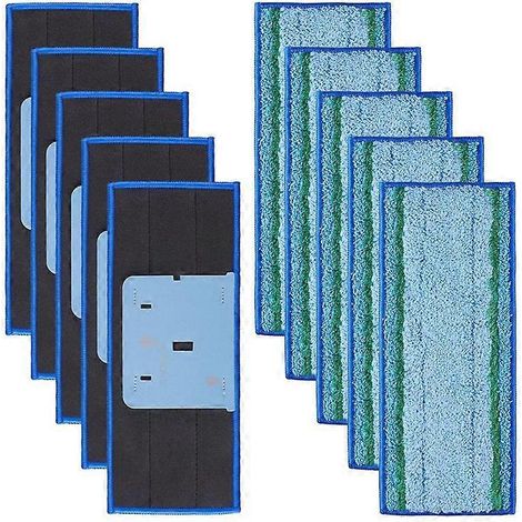 Lot de 10 lingettes de lavage pour robot aspirateur M6 Ultimate, chiffons de rechange compatibles, serpillière microfibre, accessoires de nettoyage, remplacement facile, usage quotidien (1/5)