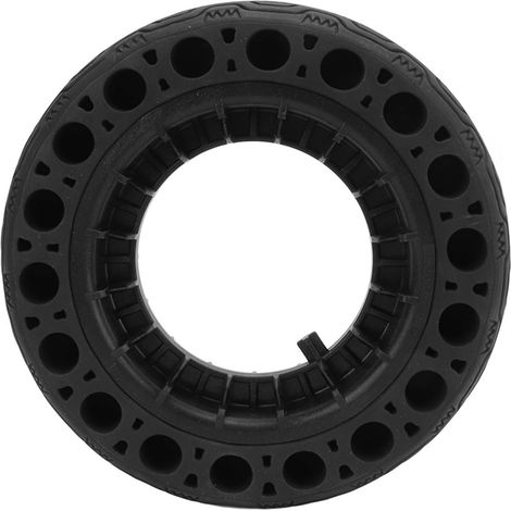 Pneu pour trottinette électrique, roue pleine increvable sans chambre, moyeu à alvéoles, assemblage solide, anti-crevaison (1/5)