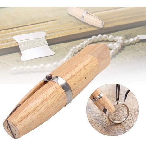 Pinces à bagues en bois pour la création de bijoux - outils professionnels pour la création de bijoux avec des pièces de précision - pinces à bijoux pratiques et faciles à utiliser - accessoires de lo