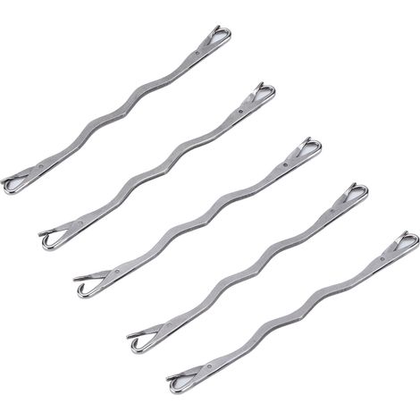 Agujas de reparación de doble punta de acero inoxidable, accesorios de herramientas de costura y tejido para el hogar, 5 uds. (1/5)