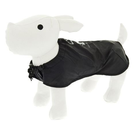 ABBIGLIAMENTO IMPERMEABILE POCKET TASCABILE PER CANE COLORE NERO ABF18 30 cm