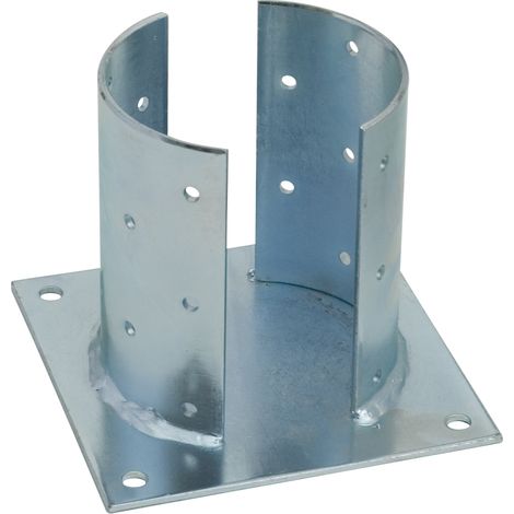 SUPPORTO PER TRAVI IN LEGNO TONDE Ø mm. 80 piano mm. 150x150 4.00 pz