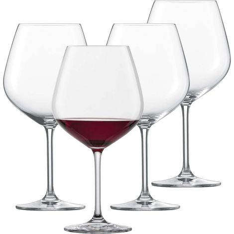 Coupe de Bourgogne Forté (set de 4), verres à bourgogne évasés pour le vin rouge, verres en cristal résistant au lave-vaisselle, fabriqué en Allemagne (1/5)