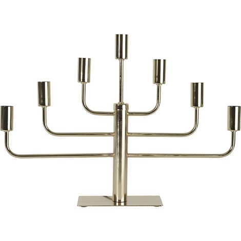 Chandelier Star Trading couleur laiton 'Pix' en métal, 7 branches, E14, fonctionnement sur secteur, brillant, H 40 cm, L 57 cm