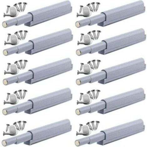 Magnetische Türschließer mit Druckfunktion, 10 Stück, erleichtern das Öffnen und Schließen von Türen durch einfaches Drücken – KZQ