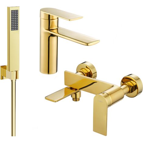 Mexen Zero R02 Wannenarmatur-Set, gold - 71103R02-50 (1/4)