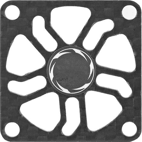 Kühlerabdeckung aus Kohlefaser für RC-Motoren, Schutzabdeckung für elektrische Regellüfter, 40 mm (1/5)