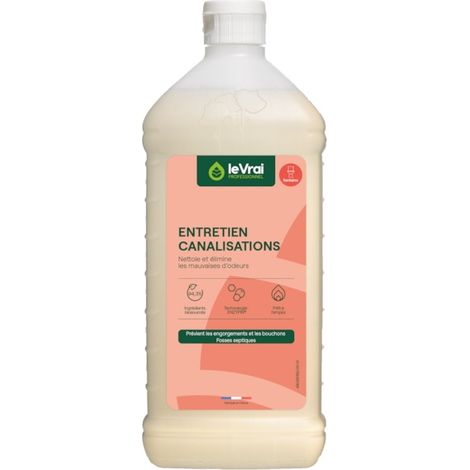 Entretien canalisation et fosses septiques Flacon de 1L - Action Pin (1/4)