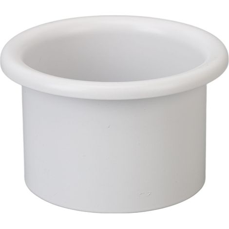 Support mural pour sèche-cheveux en acier inoxydable, blanc - Rangement salle de bain et intérieur (1/5)