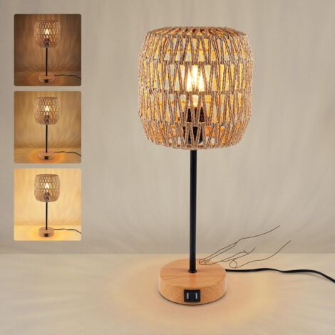 Lampe champignon en céramique - Convient pour les chambres, les bureaux, les tables de chevet, etc. - 1 pièce, orange (1/5)