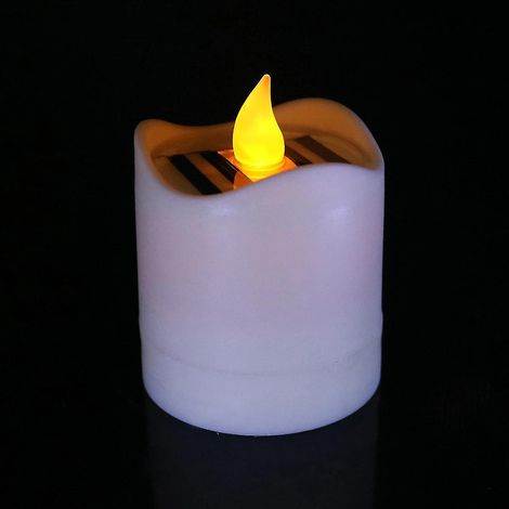 Veilleuse solaire électronique LED (jaune) (1/5)