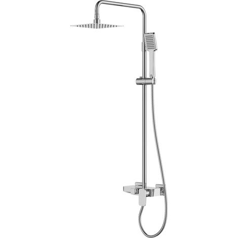 Columna para bañera con un diseño moderno y extensible de acabado cromado Saona de Imex (1/4)