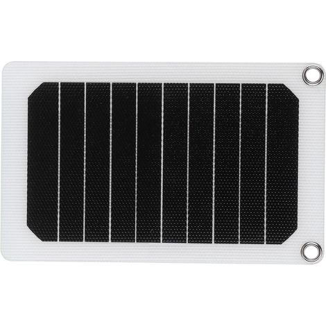 Chargeur Solaire Portable 6W 6V Monocristallin avec Fonction Redémarrage pour Extérieur (1/5)