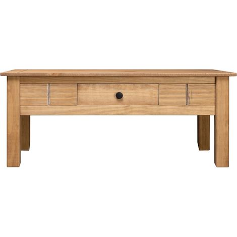 Table basse Table d’Appoint salon, style industriel 100x60x45 cm Pin massif Assortiment Panama BV49818 (1/5)