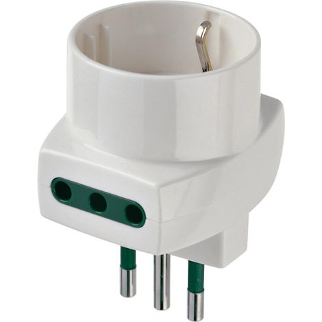 Adattatore multiplo vimar spina s11 + 2 prese p11 + 1 presa p30 bianco - 00322.b
