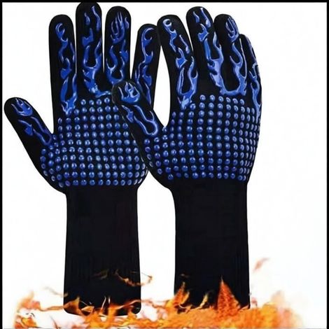 Gants de BBQ Résistants à la Chaleur, Set de 2 Pièces pour une Personne (1/5)