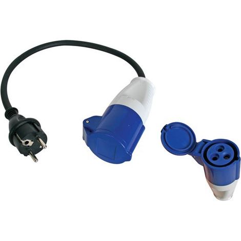 Perel ECEEA1 40 cm cable de adaptador de enchufe Schuko para CEE Socket