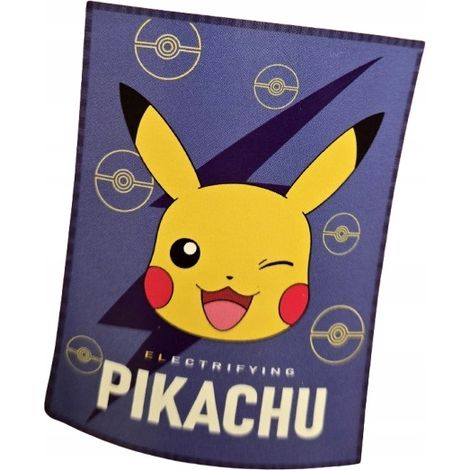 Manta de franela de POKEMON PIKACHU para niños, 130 x 160 cm.