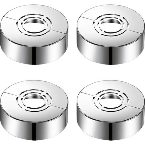 4 PCS Rosace mitigeur douche, Cache Tuyau Radiateur, Rosaces de Douche Décoratives 3 Tailles en 1 Rosaces de Recouvrement Tuyaux de Chauffage Rosace Radiateur pour Robinets, Tuyaux (1/5)