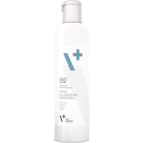 Shampoing hypoallergénique VetExpert - Soin pour chiens et chats - 250 ml (1/4)