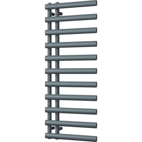 Elyan - Anthracite Towel Radiator - H1238mm x W500mm (1/3)