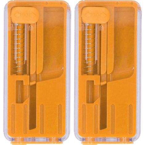 2PCS Perles Éclatantes pour Cigarettes Menthe Boîte à Poussoir Outils de Fumage DIY Orange (1/5)