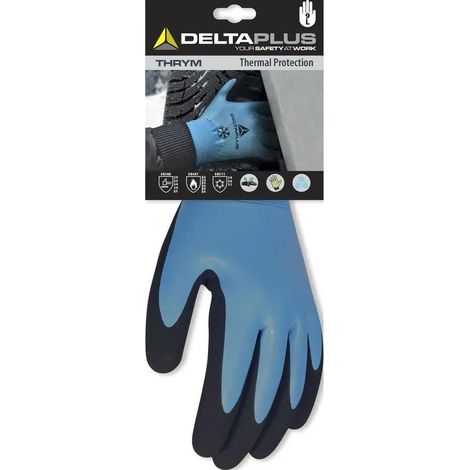 Guantes de trabajo Delta Plus dpvv736 impermeables doble látex