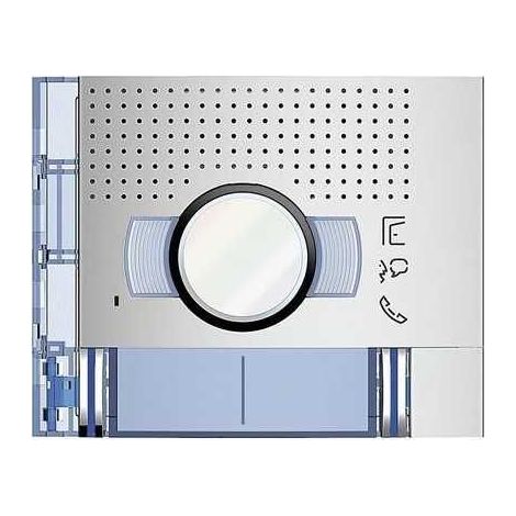 Bticino frontale A/V standard 2 pulsanti su colonna doppia finitura Allmetal 351221 (1/2)