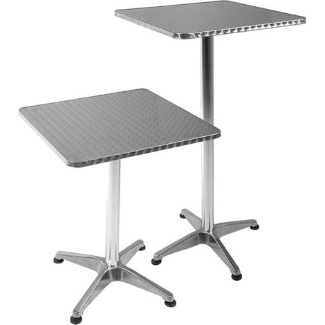 Bistro- und Stehtisch GARDA-120 in silberoptik, B/H/T: ca. 60/70/60 cm (1/3)