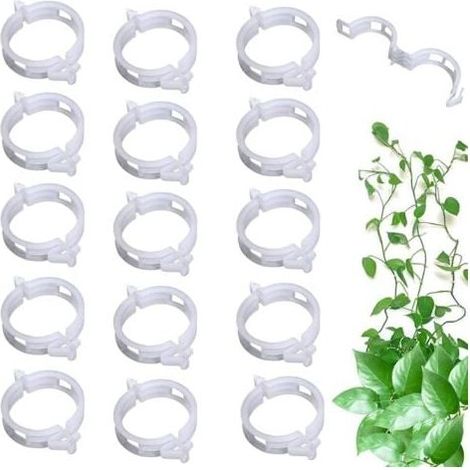 LaBlanc – 100 Stück Tomatenclips, Pflanzenclips, Veredelungsclips, Gartenpflanzenstützclips für Gemüse, Tomatenranken, Stängel für gerades und gesünderes Wachstum, wiederverwendbare Clips (1/5)
