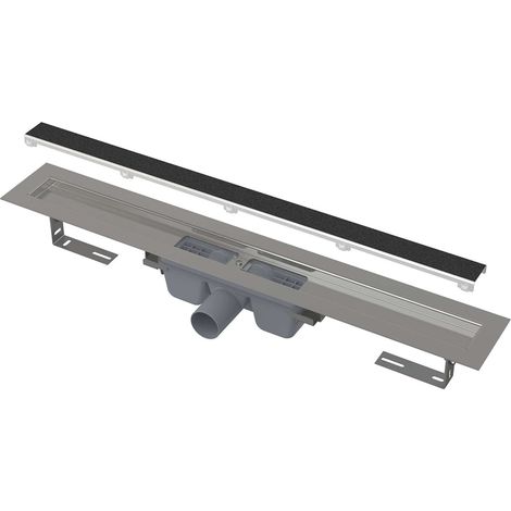 Alca Canaletas de desagüe - Canaleta de ducha Marble 650 cm, para baldosas, con rejilla, acero inoxidable APZ15-650 (1/4)