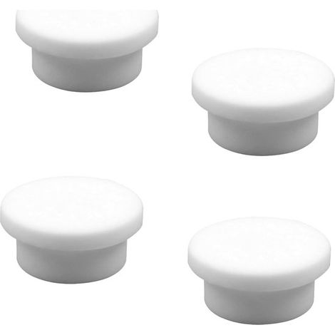 Juego de 4 piezas – Tapa de rebosadero para lavabo – Tapa de rebosadero de goma – Apta para lavabos y fregaderos – Tapa de rebosadero redonda (1/5)