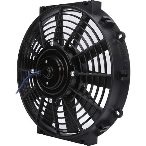 10-Zoll-Schlank-Elektrolüfter, 24 V, 80 W, 2100 U/min, 10 gerade Flügel, universell für Autokühler (1/5)