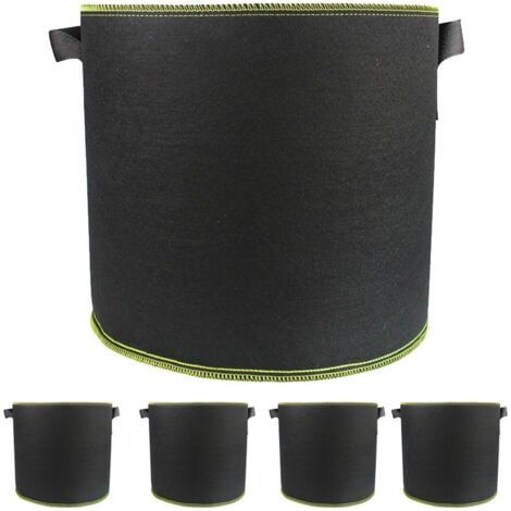 5 Pcs Sac à Plantes Non Tissé 5 Gallons Sac Plantation Pomme de Terre Légumes (1/4)