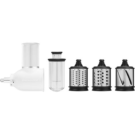 KitchenAid 5KSMVSA Affettatore / Grattugia per alimenti freschi, Formaggio Accessorio per Robot da Cucina KitchenAid, Multifunzione (1/5)