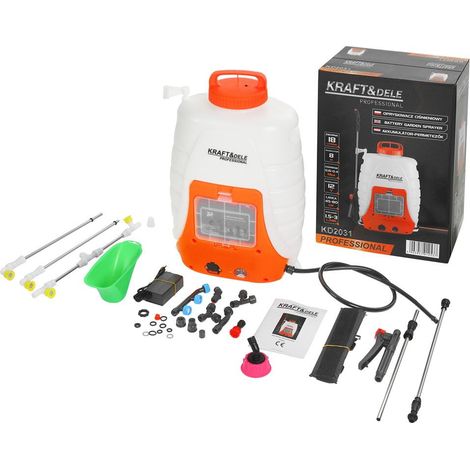 AgroTech Pulverizador Eléctrico con Batería 18L - Rendimiento Profesional para Tratamientos Fitosanitarios