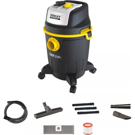 aspiratore solidi liquidi elettrico stanley fatmax "sxfvc20pt-e" 1400w 20 lt 33l/s (1/3)