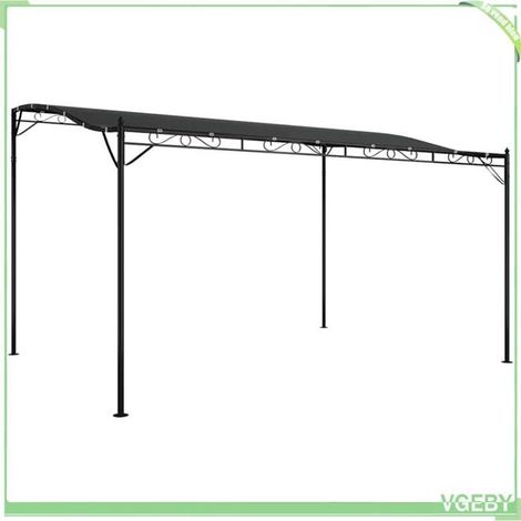 Auvent (gazebo) - FAFEICY - 362395 - 4x3 m - tissu 180 g/m² - cadre acier (1/5)
