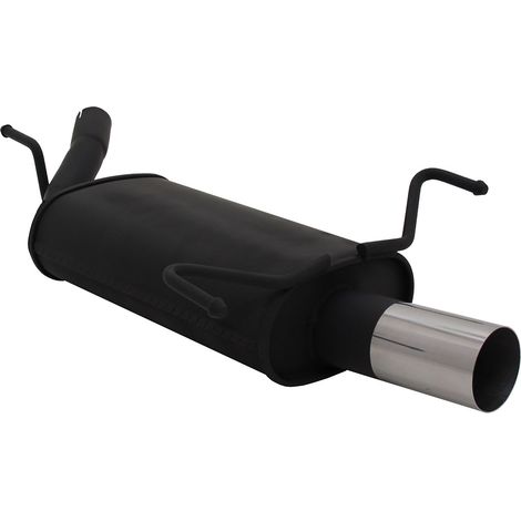 Échappement arrière sport Novus pour Opel Corsa C 1x76mm RL-Design avec ABE
