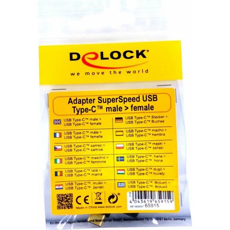 DeLOCK USB 10Gbps USB C StBu gew li/re (65915) (1/2)