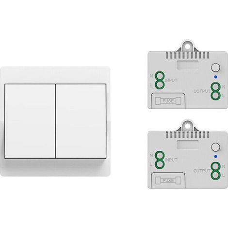 Système d'interrupteur sans fil, sans pile, interrupteur mural sans fil, récepteur sans fil, interrupteur lumineux (1/5)